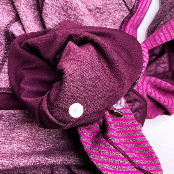 Lululemon Vest Pink Purple Zip Up Running Layer Size 6 - Picture 8 of 11